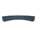 5-częściowa modułowa sofa narożna ze skośnymi bokami, 224" szer. x 34" gł. x 31.5" wys., Kanapa do salonu