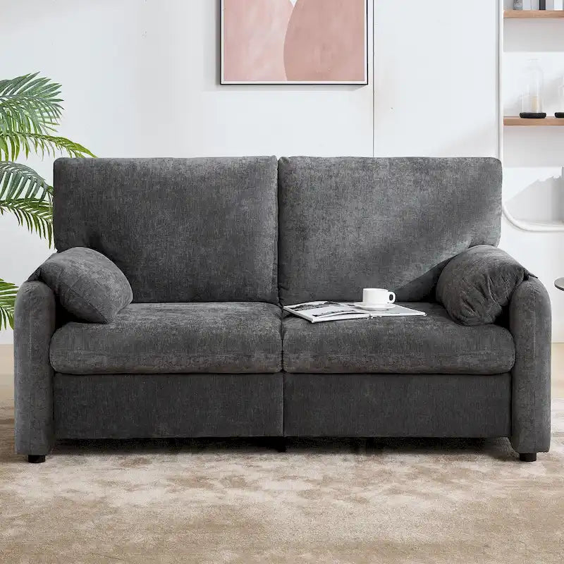 800LBS Sofy z wypełnieniem puchowym, 60-calowa minimalistyczna sofa, w wielu kolorach do salonu i sypialni