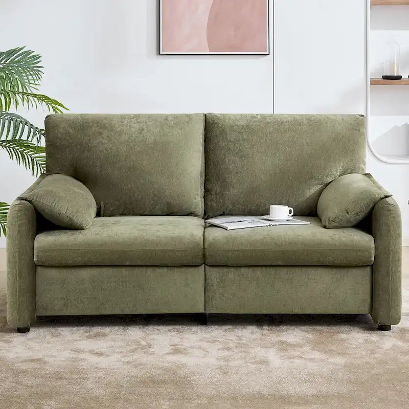 800LBS Sofy z wypełnieniem puchowym, 60-calowa minimalistyczna sofa, w wielu kolorach do salonu i sypialni