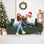 Nowoczesna, tapicerowana sofa szenilowa o długości 82,68 cala z portami USB do salonu