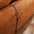 106,3 cala: Sofa narożna w kształcie litery „L” z 3 miejscami, szezlongiem i 4 poduszkami