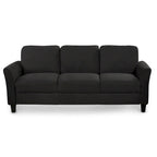 Trzyosobowa sofa z tkaniny lnianej