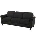 Trzyosobowa sofa z tkaniny lnianej