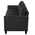 Trzyosobowa sofa z tkaniny lnianej