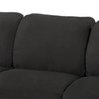 Trzyosobowa sofa z tkaniny lnianej