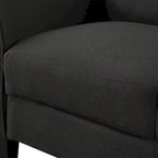 Trzyosobowa sofa z tkaniny lnianej