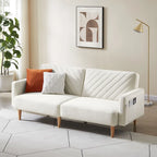 Nowoczesna rozkładana sofa, składany tapczan, oszczędzający miejsce futon do salonu lub pokoju gościnnego