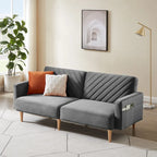 Nowoczesna rozkładana sofa, składany tapczan, oszczędzający miejsce futon do salonu lub pokoju gościnnego