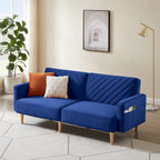 Nowoczesna rozkładana sofa, składany tapczan, oszczędzający miejsce futon do salonu lub pokoju gościnnego