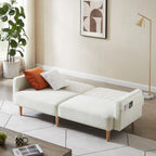 Nowoczesna rozkładana sofa, składany tapczan, oszczędzający miejsce futon do salonu lub pokoju gościnnego