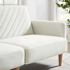 Nowoczesna rozkładana sofa, składany tapczan, oszczędzający miejsce futon do salonu lub pokoju gościnnego