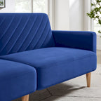 Nowoczesna rozkładana sofa, składany tapczan, oszczędzający miejsce futon do salonu lub pokoju gościnnego