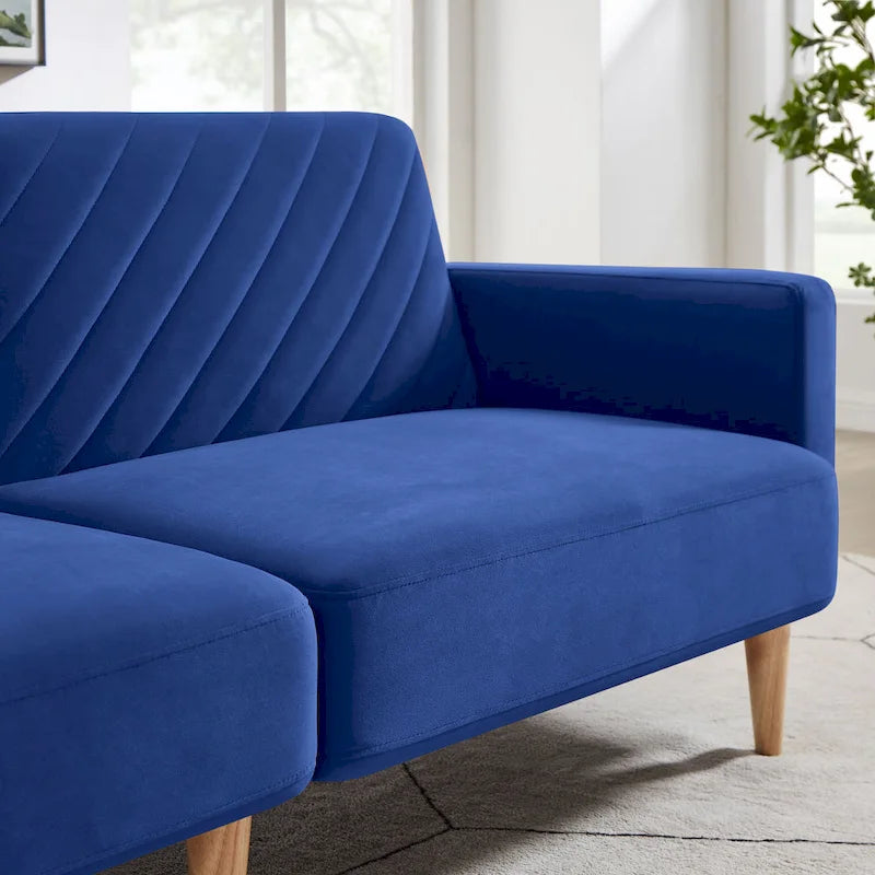 Nowoczesna rozkładana sofa, składany tapczan, oszczędzający miejsce futon do salonu lub pokoju gościnnego