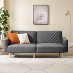 Nowoczesna rozkładana sofa, składany tapczan, oszczędzający miejsce futon do salonu lub pokoju gościnnego