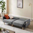 Nowoczesna rozkładana sofa, składany tapczan, oszczędzający miejsce futon do salonu lub pokoju gościnnego