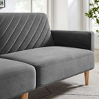 Nowoczesna rozkładana sofa, składany tapczan, oszczędzający miejsce futon do salonu lub pokoju gościnnego