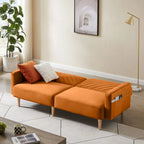 Nowoczesna rozkładana sofa, składany tapczan, oszczędzający miejsce futon do salonu lub pokoju gościnnego