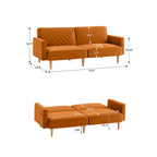 Nowoczesna rozkładana sofa, składany tapczan, oszczędzający miejsce futon do salonu lub pokoju gościnnego