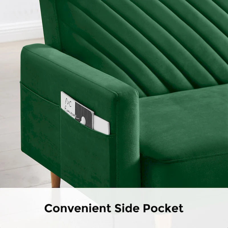 Nowoczesna rozkładana sofa, składany tapczan, oszczędzający miejsce futon do salonu lub pokoju gościnnego