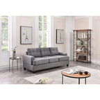 Sofa Sandridge z mikrofibry, prosta z rozszerzanymi podłokietnikami, 199 cm szerokości - 86 cm dł. x 199 cm szer. x 91 cm wys.