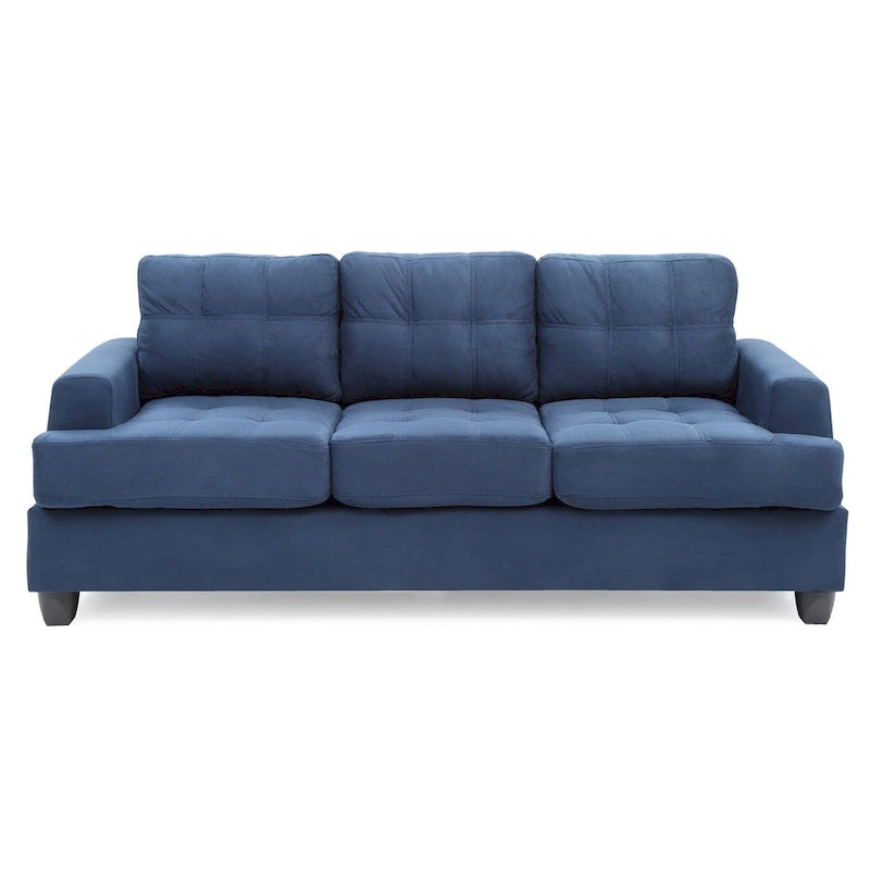 Sofa Sandridge z mikrofibry, prosta z rozszerzanymi podłokietnikami, 199 cm szerokości - 86 cm dł. x 199 cm szer. x 91 cm wys.