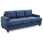 Sofa Sandridge z mikrofibry, prosta z rozszerzanymi podłokietnikami, 199 cm szerokości - 86 cm dł. x 199 cm szer. x 91 cm wys.