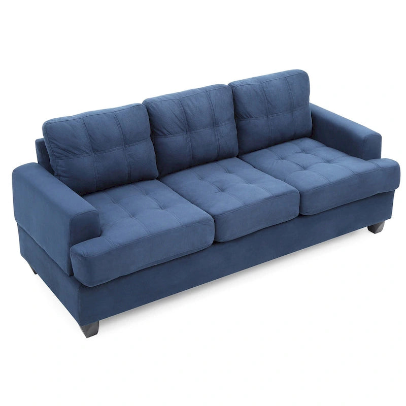 Sofa Sandridge z mikrofibry, prosta z rozszerzanymi podłokietnikami, 199 cm szerokości - 86 cm dł. x 199 cm szer. x 91 cm wys.