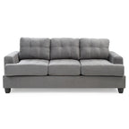 Sofa Sandridge z mikrofibry, prosta z rozszerzanymi podłokietnikami, 199 cm szerokości - 86 cm dł. x 199 cm szer. x 91 cm wys.