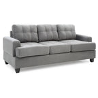 Sofa Sandridge z mikrofibry, prosta z rozszerzanymi podłokietnikami, 199 cm szerokości - 86 cm dł. x 199 cm szer. x 91 cm wys.