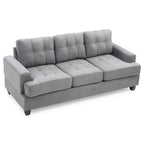 Sofa Sandridge z mikrofibry, prosta z rozszerzanymi podłokietnikami, 199 cm szerokości - 86 cm dł. x 199 cm szer. x 91 cm wys.