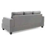 Sofa Sandridge z mikrofibry, prosta z rozszerzanymi podłokietnikami, 199 cm szerokości - 86 cm dł. x 199 cm szer. x 91 cm wys.