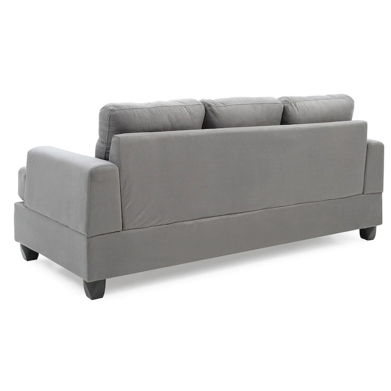 Sofa Sandridge z mikrofibry, prosta z rozszerzanymi podłokietnikami, 199 cm szerokości - 86 cm dł. x 199 cm szer. x 91 cm wys.