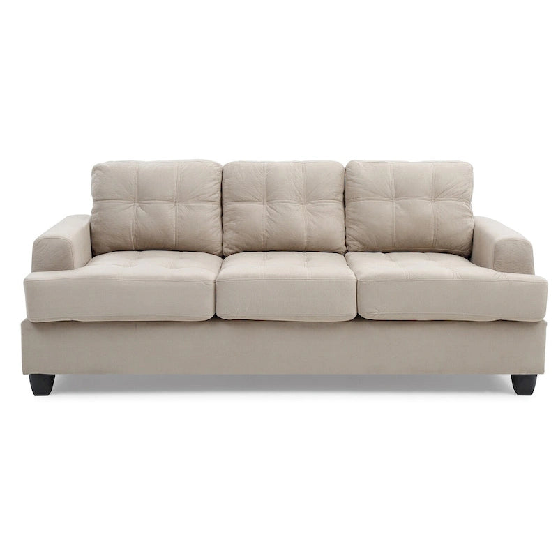 Sofa Sandridge z mikrofibry, prosta z rozszerzanymi podłokietnikami, 199 cm szerokości - 86 cm dł. x 199 cm szer. x 91 cm wys.