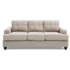 Sofa Sandridge z mikrofibry, prosta z rozszerzanymi podłokietnikami, 199 cm szerokości - 86 cm dł. x 199 cm szer. x 91 cm wys.
