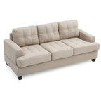 Sofa Sandridge z mikrofibry, prosta z rozszerzanymi podłokietnikami, 199 cm szerokości - 86 cm dł. x 199 cm szer. x 91 cm wys.