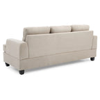 Sofa Sandridge z mikrofibry, prosta z rozszerzanymi podłokietnikami, 199 cm szerokości - 86 cm dł. x 199 cm szer. x 91 cm wys.