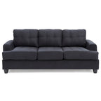 Sofa Sandridge z mikrofibry, prosta z rozszerzanymi podłokietnikami, 199 cm szerokości - 86 cm dł. x 199 cm szer. x 91 cm wys.
