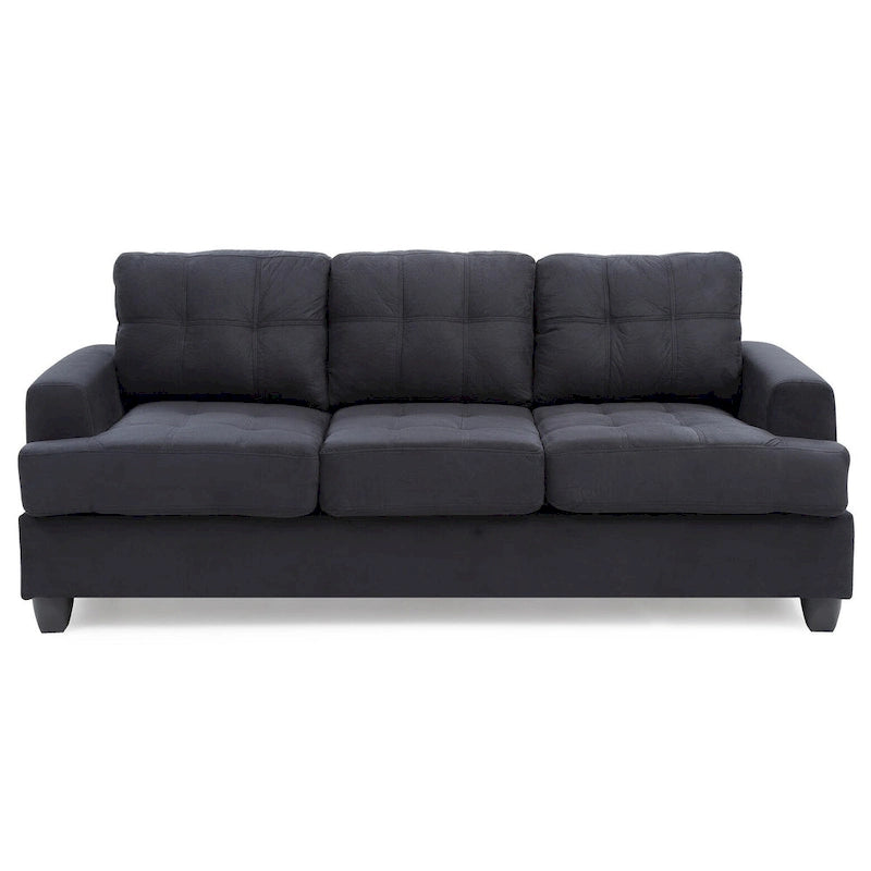 Sofa Sandridge z mikrofibry, prosta z rozszerzanymi podłokietnikami, 199 cm szerokości - 86 cm dł. x 199 cm szer. x 91 cm wys.