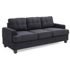 Sofa Sandridge z mikrofibry, prosta z rozszerzanymi podłokietnikami, 199 cm szerokości - 86 cm dł. x 199 cm szer. x 91 cm wys.
