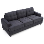 Sofa Sandridge z mikrofibry, prosta z rozszerzanymi podłokietnikami, 199 cm szerokości - 86 cm dł. x 199 cm szer. x 91 cm wys.