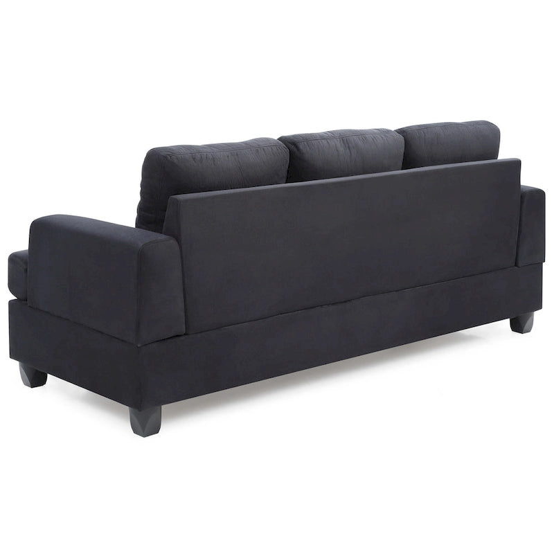 Sofa Sandridge z mikrofibry, prosta z rozszerzanymi podłokietnikami, 199 cm szerokości - 86 cm dł. x 199 cm szer. x 91 cm wys.