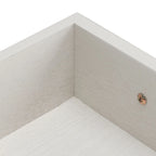 Stolik konsolowy z 3 szufladami, przecierane białe drewno, 59,7 cm szer. x 33 cm gł. x 74,9 cm wys., stolik akcentujący do przedpokoju