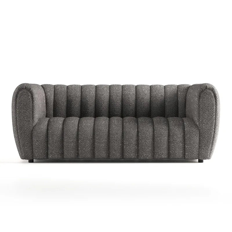 Obrotowy fotel akcentujący 360°, tapicerowany materiałem Teddy, elegancki, pikowany fotel do salonu