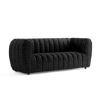 Obrotowy fotel akcentujący 360°, tapicerowany materiałem Teddy, elegancki, pikowany fotel do salonu