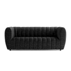 Obrotowy fotel akcentujący 360°, tapicerowany materiałem Teddy, elegancki, pikowany fotel do salonu