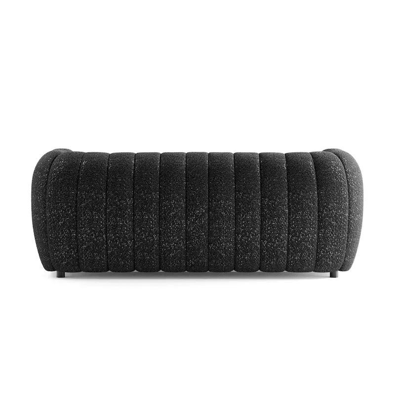 Obrotowy fotel akcentujący 360°, tapicerowany materiałem Teddy, elegancki, pikowany fotel do salonu
