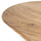 Nowoczesny drewniany stół jadalniany dla 4-6 osób, prostokątny stół kuchenny z solidnymi nogami