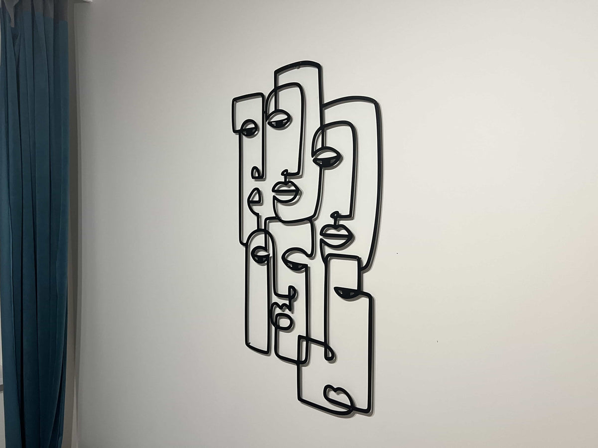 Picasso Silhouette Metal Wall Art